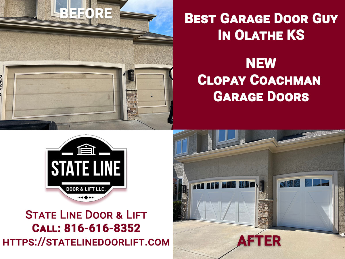 Clopay Coachman garage door installation in Independence MO