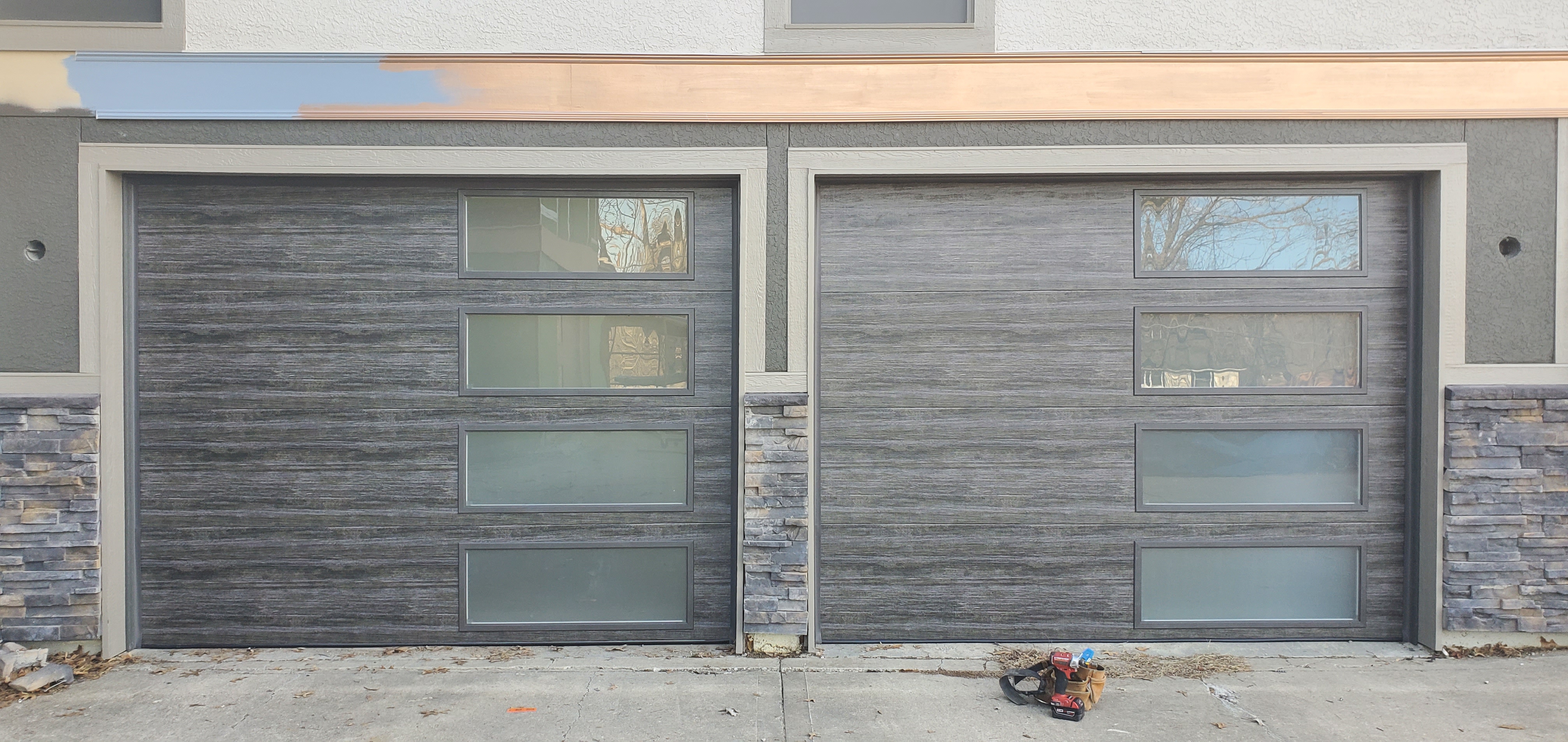 Clopay Modern Steel flush panel door in Kansas City
